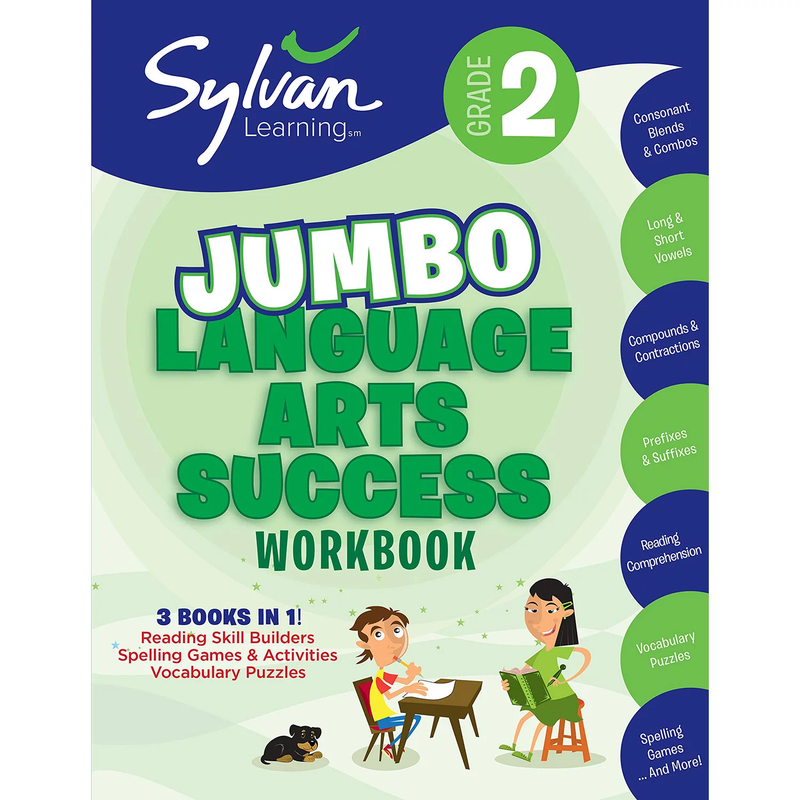 2nd Grade Jumbo Language Arts Success Workbook: 3 in 1