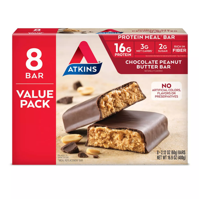 Atkins Meal Bars - Chocolate Peanut Butter (8ct)