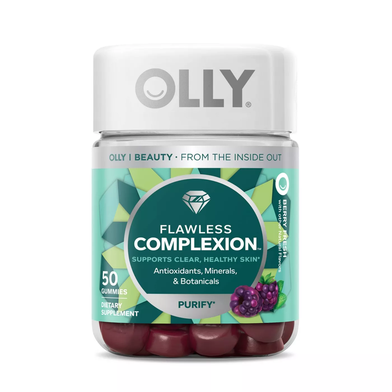 OLLY Flawless Complexion Chewable Gummies - Berry Fresh (50ct)