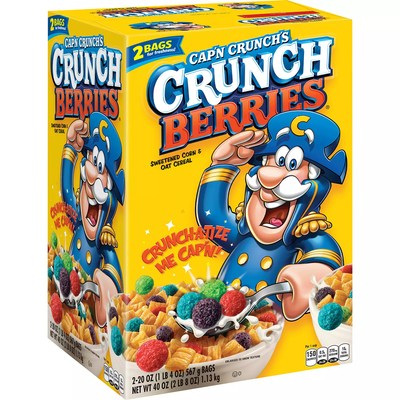Cap'n Crunch's Crunch Berries Cereal (40 oz 2 pk)