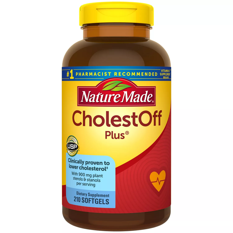 Nature Made CholestOff Plus Softgels for Heart Health (210 ct)