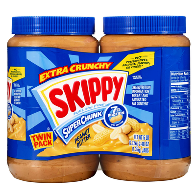 Skippy Super Chunk Peanut Butter (48 oz 2 pk)