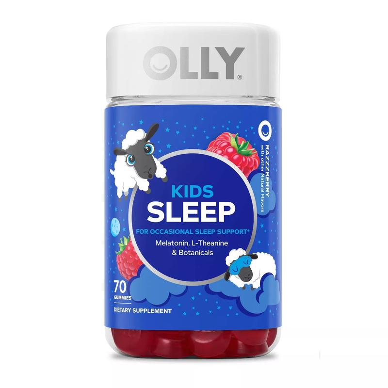OLLY Kids 0.5 Melatonin Sleep Support Gummies - Raspberry (70ct)