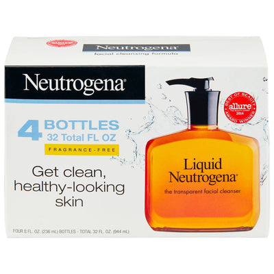 Liquid Neutrogena Fragrance-Free Facial Cleanser (8 fl oz 4 pk)