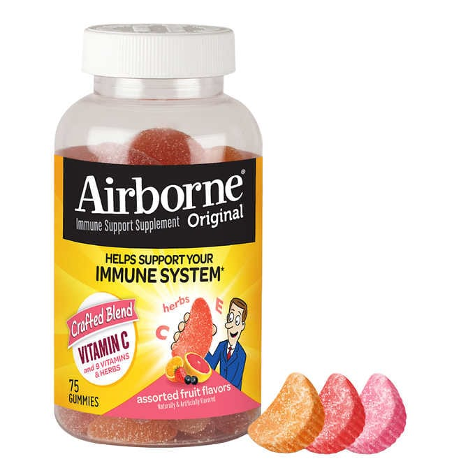 Airborne Immune Support Supplement 75 Gummies