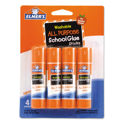 Elmer's Washable All-Purpose School Glue Sticks (4 Pack)