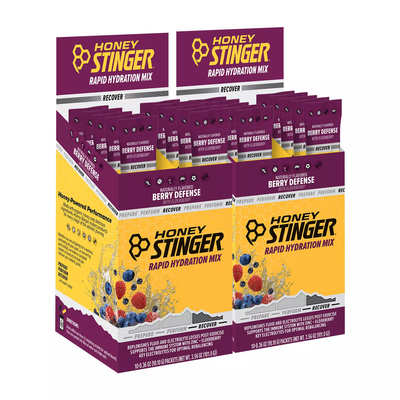 Honey Stinger Rapid Hydration Mix, Recover, Berry Defense (20 ct)
