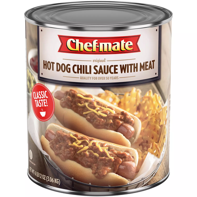 Chef-mate Hot Dog Chili Sauce With Beef (108 oz)