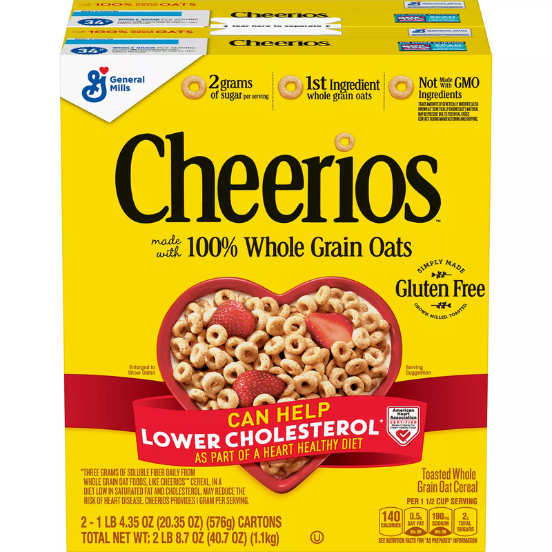 Cheerios Gluten-Free Cold Cereal (20.35 oz 2 pk)