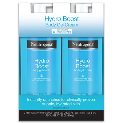 Neutrogena Hydro Boost Body Gel Cream with Hyaluronic Acid (16 oz 2 pk)