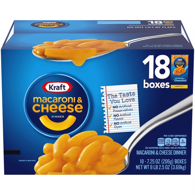Kraft Original Macaroni and Cheese Dinner (7.25 oz 18 pk)