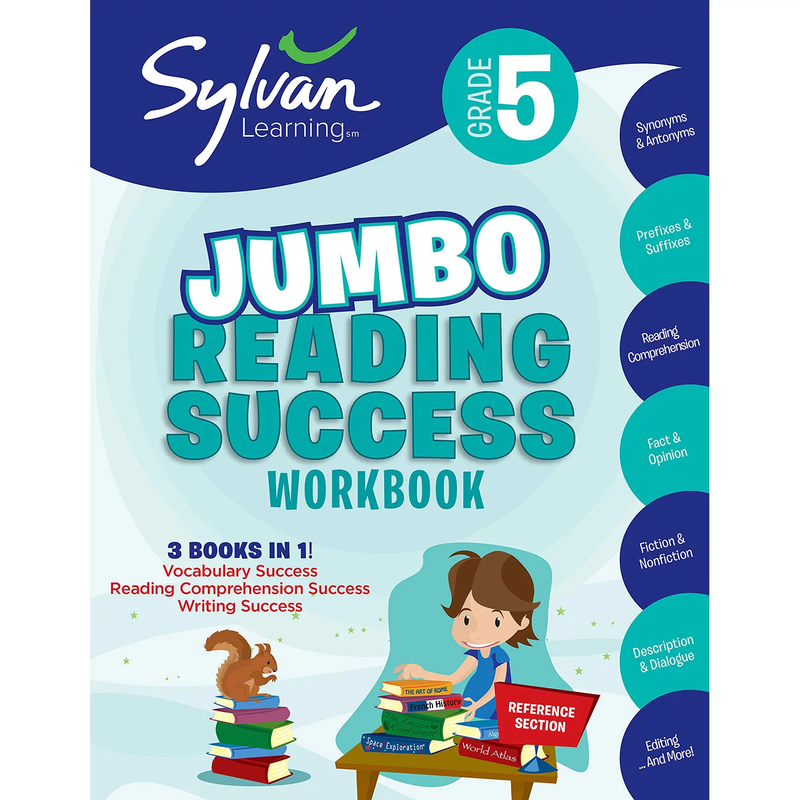 5th Grade Jumbo Reading Success Workbook: 3 in 1