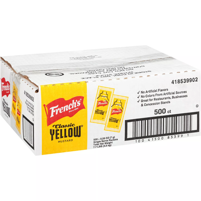 French's Mustard Single-Serve Packets (5.5 g 500 ct)