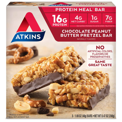 Atkins Meal Bars - Chocolate Peanut Butter Pretzel (5ct)