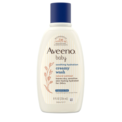 Aveeno Baby Soothing Hydration Creamy Bath Wash Oatmeal (8 fl oz)
