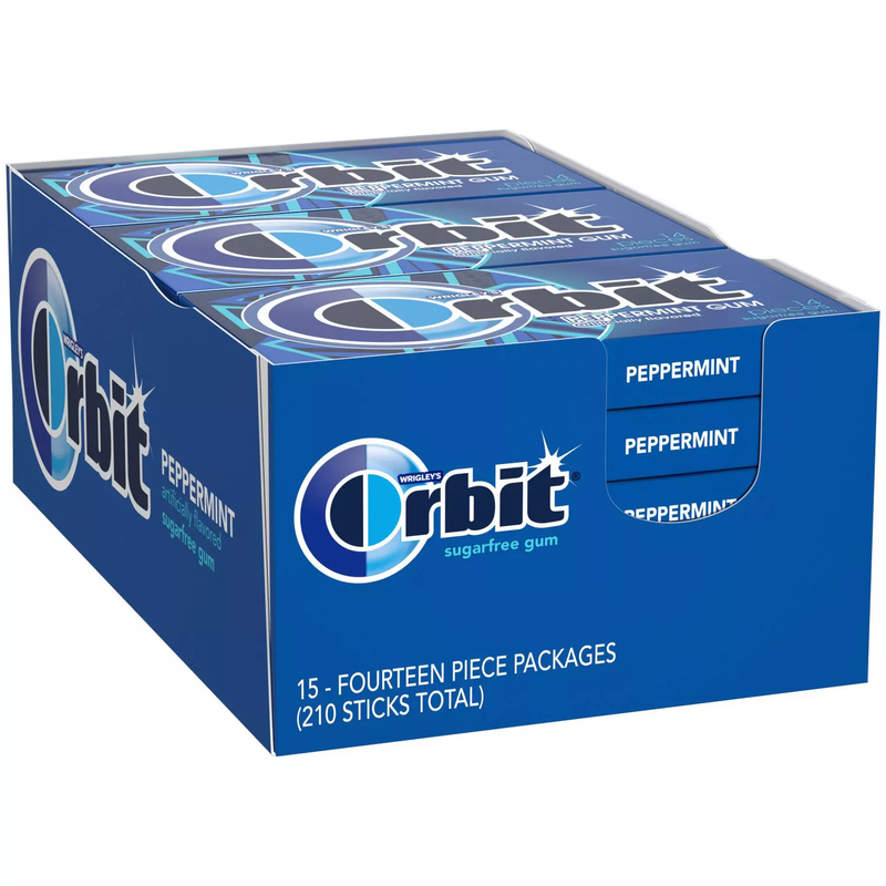Orbit Peppermint Sugar-Free Gum (14 ct 15 pks)