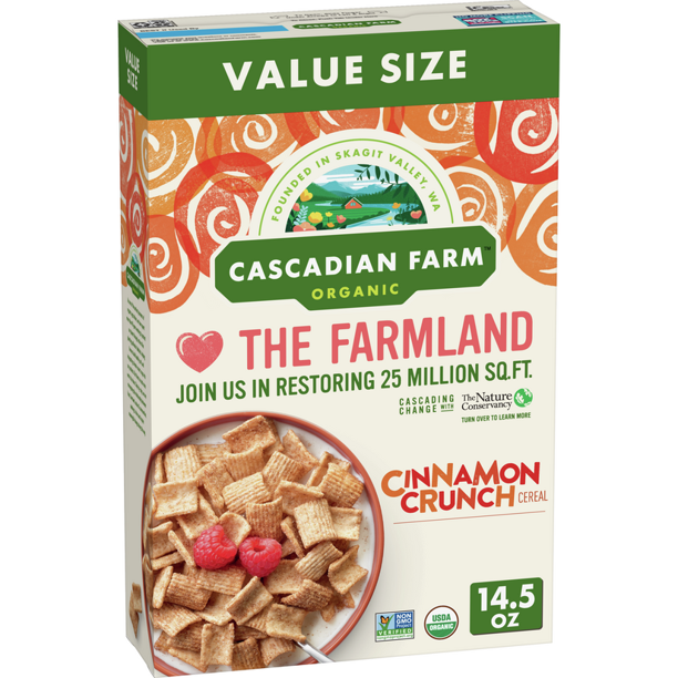 Cascadian Farm Organic Cereal Cinnamon Crunch (14.5 oz)