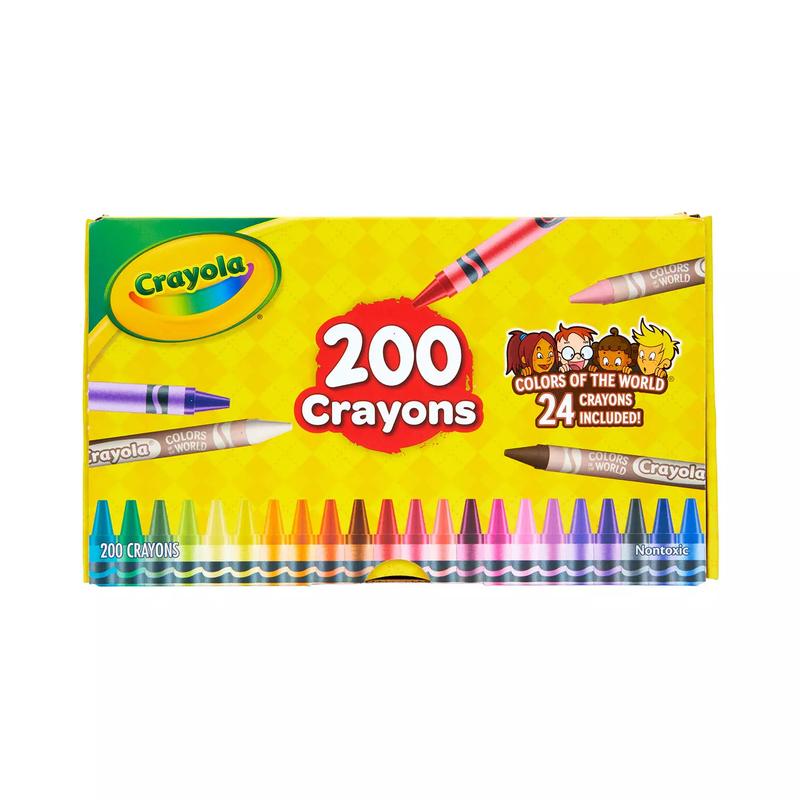 Crayola Crayons Featuring Colors of the World (200 Ct)