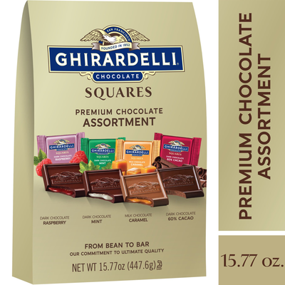 GHIRARDELLI Premium Assorted Chocolate Squares Chocolate Assortment (15.77 Oz Bag)