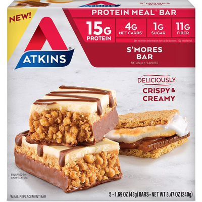 Atkins Protein Meal Bars - S'mores - (5pk)