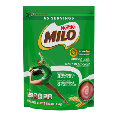 NESTLE MILO Chocolate Malt Beverage Mix (52.9 oz)