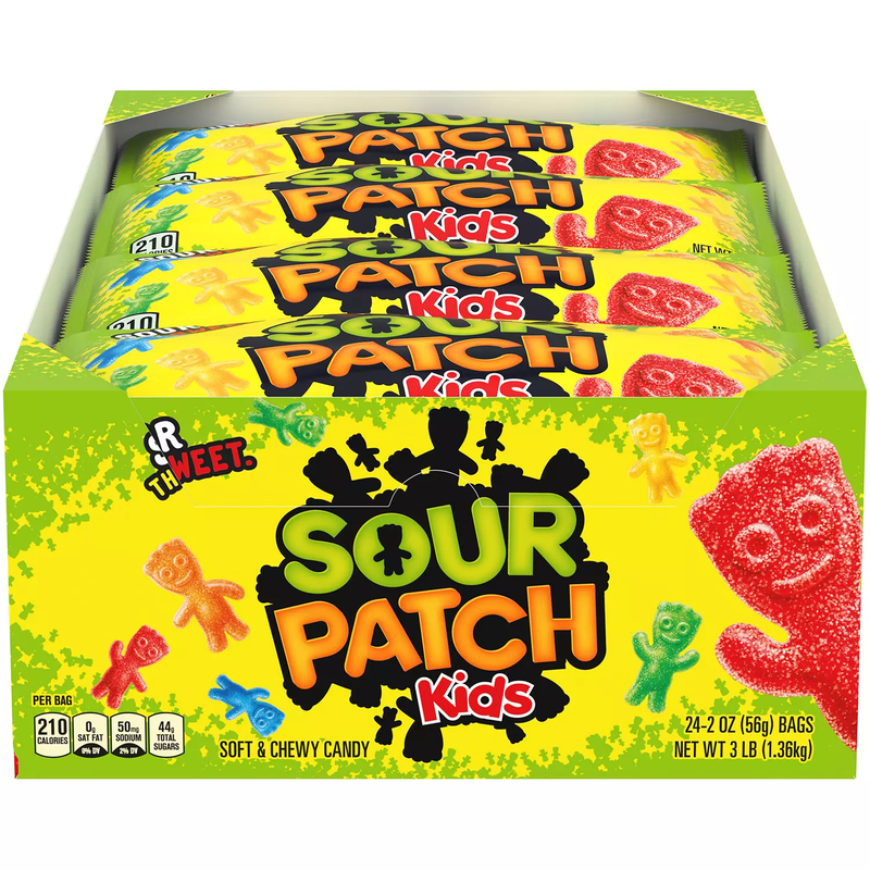 SOUR PATCH KIDS Soft & Chewy Candy (2 oz 24 pk)