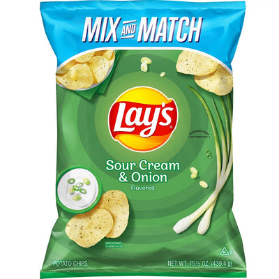 Lay's Sour Cream and Onion Potato Chips (15.5oz)