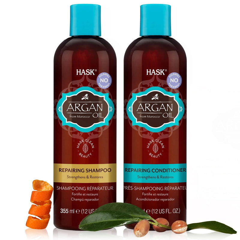 HASK Argan Oil Repairing Shampoo & Conditioner (12 oz 2 pk)