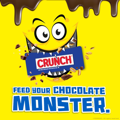 Crunch 100% Real Milk Chocolate Full Size Candy Bars (9.3 oz 6 Ct)