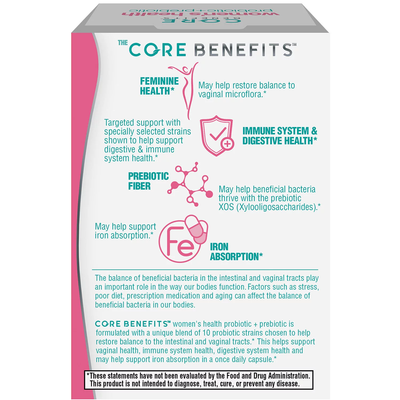 Core Benefits Women's Health Daily Probiotic (84 ct)
