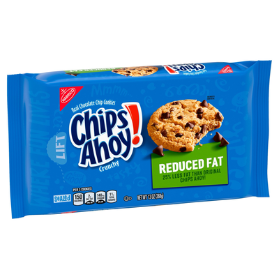 CHIPS AHOY Reduced Fat Chocolate Chip Cookies, 1 Pack (13 oz.)