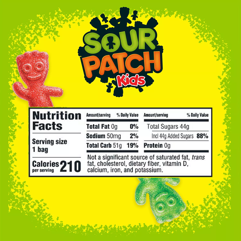 SOUR PATCH KIDS Soft & Chewy Candy (2 oz 24 pk)