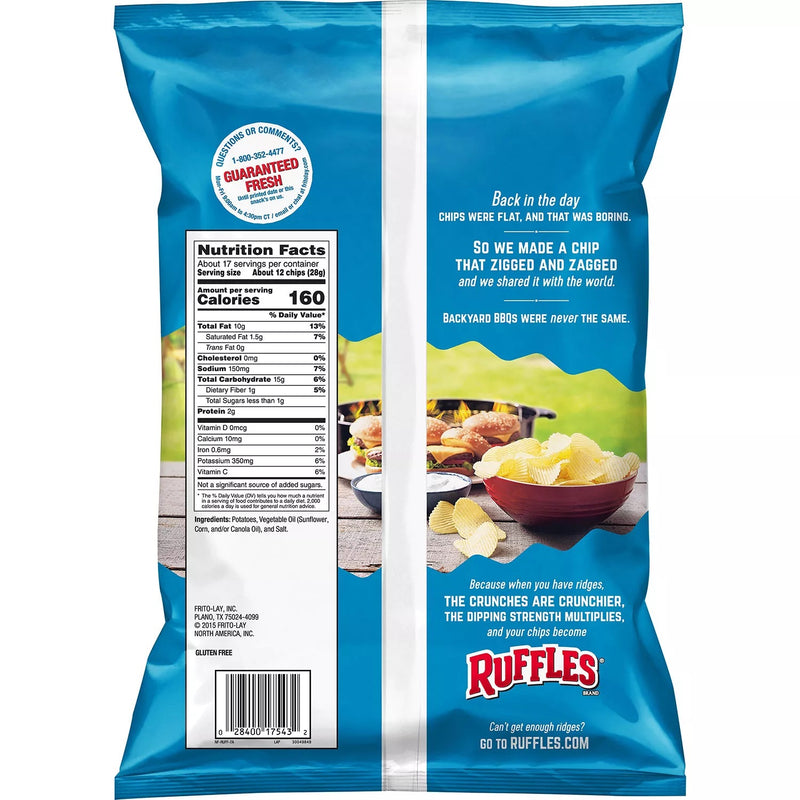 Ruffles Original Potato Chips (16.625 oz)