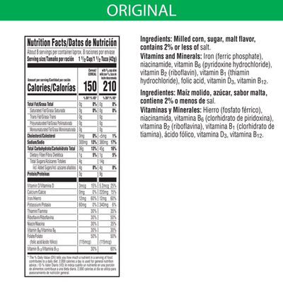 Kellogg's Corn Flakes Cereal 8 Vitamins and Minerals Original (12 oz)