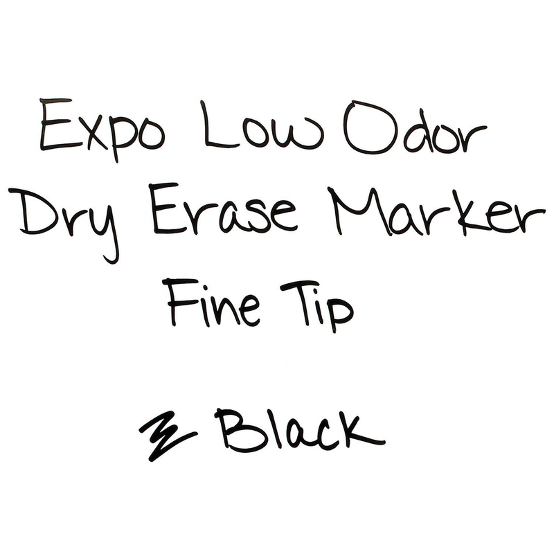 EXPO Low Odor Fine Point Dry Erase Marker Black (36 pk)
