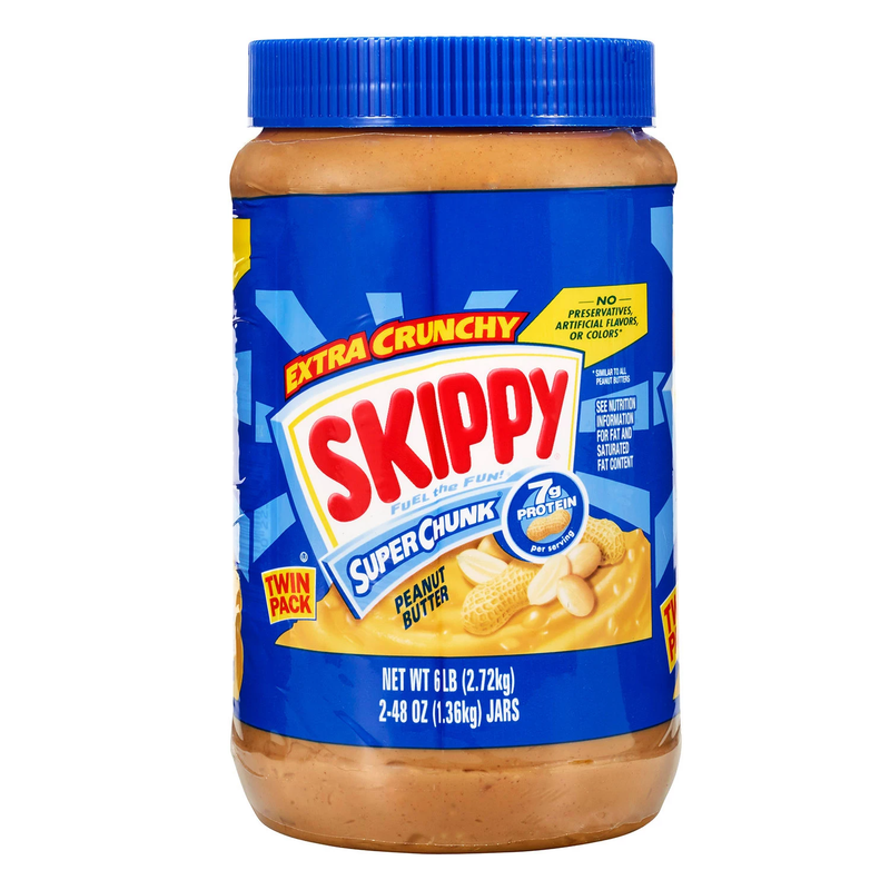 Skippy Super Chunk Peanut Butter (48 oz 2 pk)