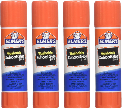 Elmer's Washable All-Purpose School Glue Sticks (4 Pack)