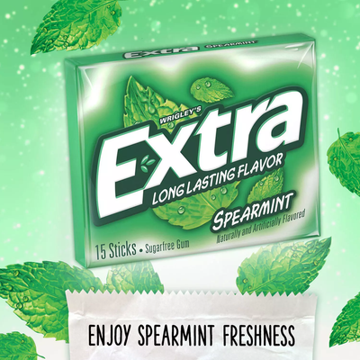Extra Spearmint Sugar Free Chewing Gum Bulk Pack (15 ct 12 pk)