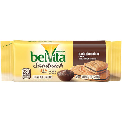belVita Dark Chocolate Creme Breakfast Biscuits (25 pk)