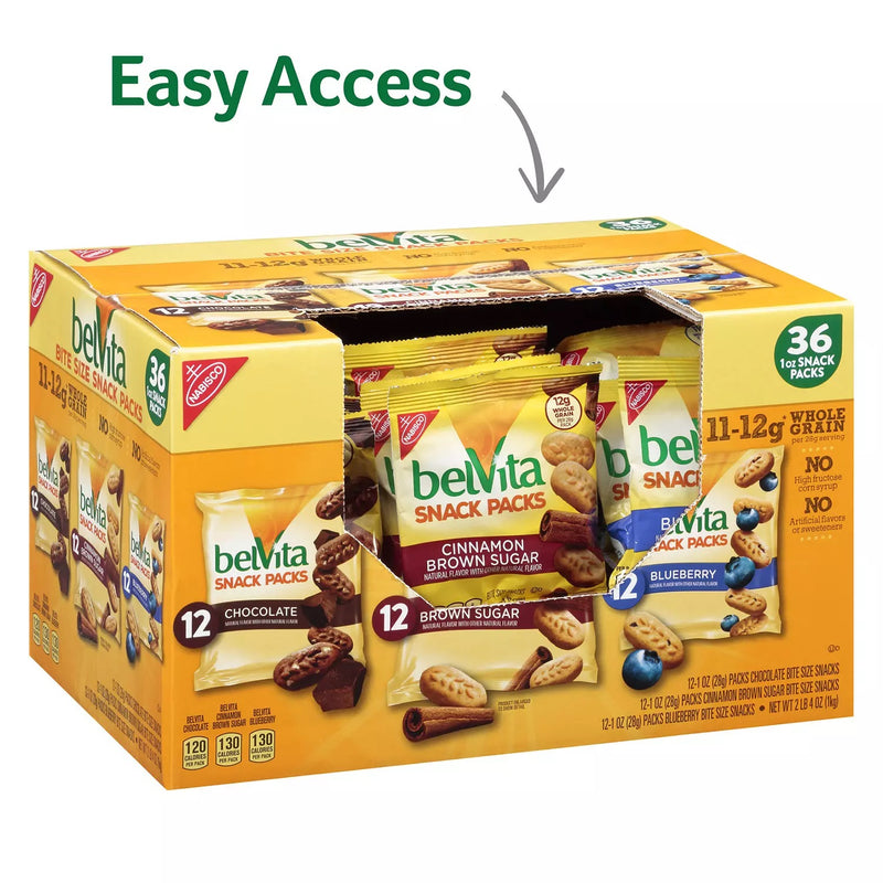 belVita Breakfast Biscuit Bites Variety Pack (36 pk)