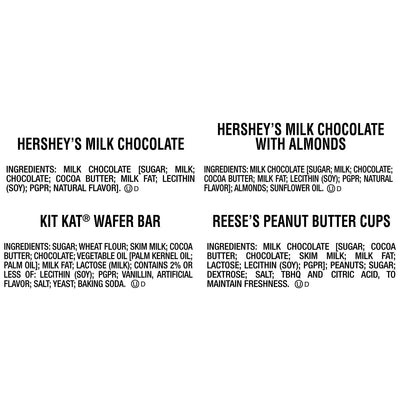 Hershey's, Kit Kat and Reese's Assorted Milk Chocolate Bulk Variety Pack (45 oz 30 ct)