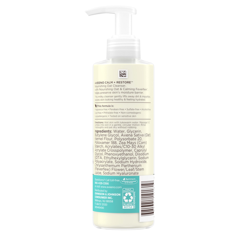 Aveeno Calm + Restore Nourishing Oat Sensitive Skin Cleanser (7.8 fl oz)