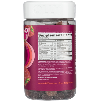 OLLY Women's Multi Vitamin Gummies with Biotin, Blissful Berry (200 ct)