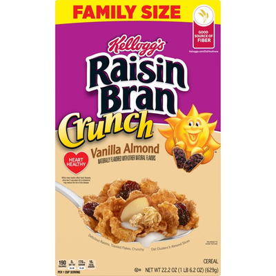 Kellogg's Raisin Bran Crunch Vanilla Almond (22.2 oz)