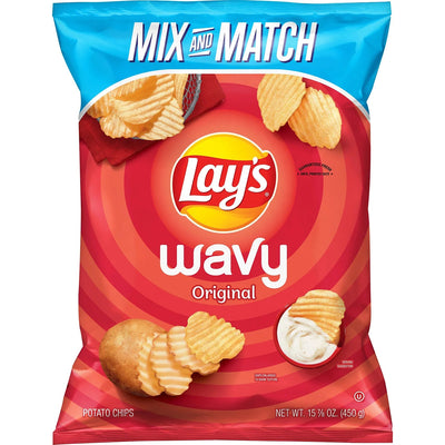 Lay's Wavy Potato Chips (15.875 oz)