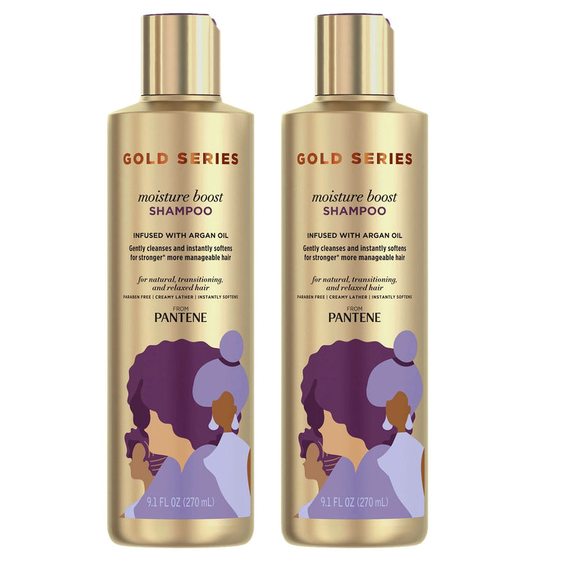Pantene Gold Series Moisture Boost Shampoo (9.1 fl oz 2pk)