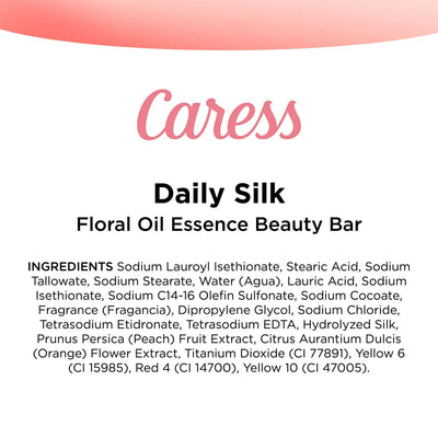 Caress Silkening Beauty Bar, Daily Silk (3.75 oz 16 ct)