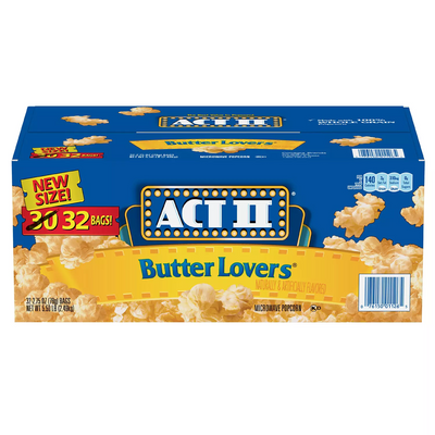 ACT II Butter Lovers Microwave Popcorn (2.75 oz 32 pk)