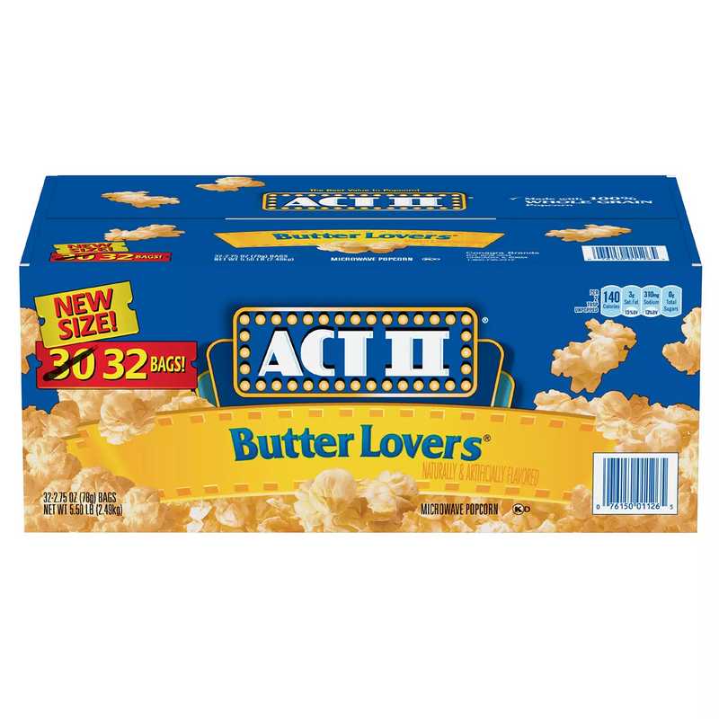 ACT II Butter Lovers Microwave Popcorn (2.75 oz 32 pk)
