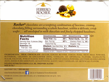 Ferrero Rocher Fine Hazelnut Chocolates (21.2 oz)
